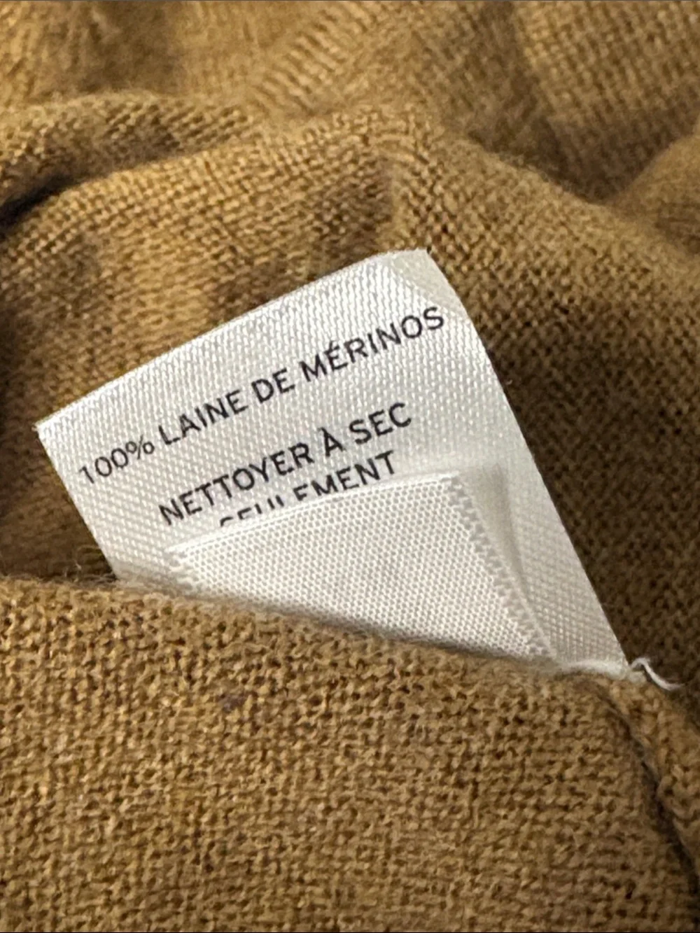 Nordstrom Men’s merino wool Crewneck Sweater — Caramel Brown size medium